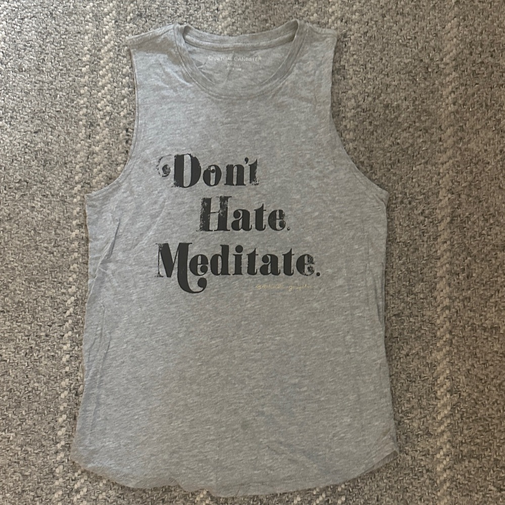 Spiritual Gangster Gray Tank Top